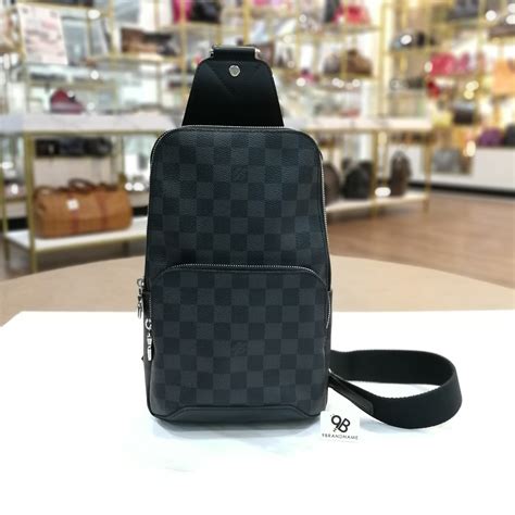 louis vuitton avenue sling bag damier graphite stores|louis vuitton sling bag pictures.